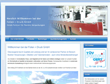 Tablet Screenshot of foliendruck-lang.de